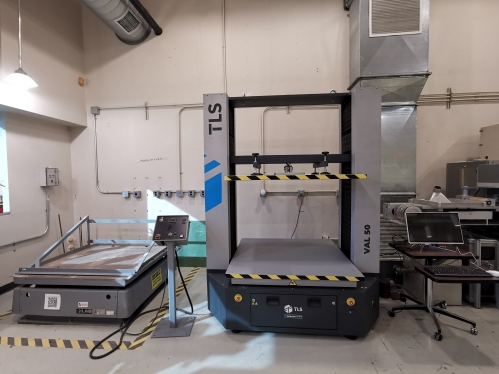 Testing equipment for packaging engineering.