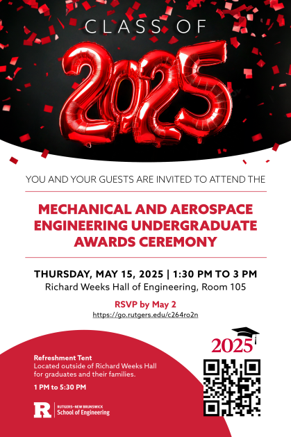 MAE Undergraduate Celebration Evite 2025
